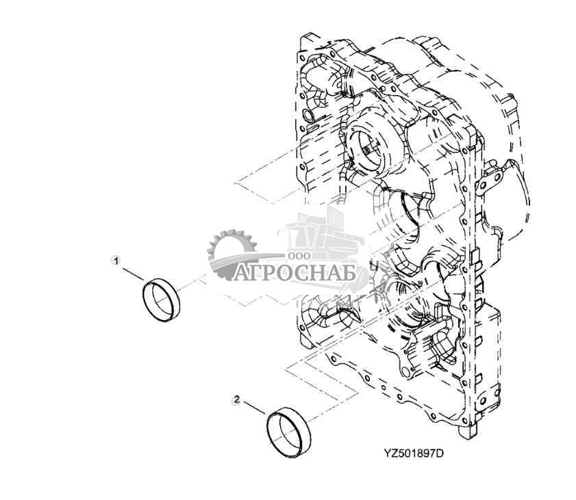 TRANSMISSION FRONT HOUSING INSIDE 
